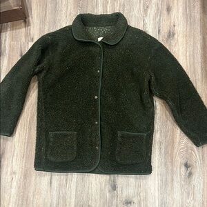 Dark Green Fleece Jacket